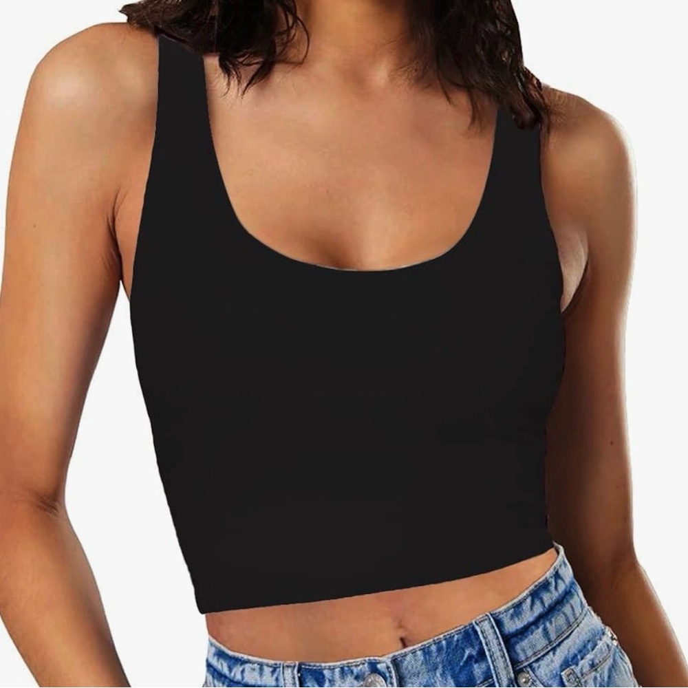 Black Women's Crop Top